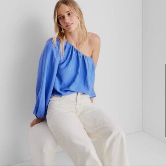 Target Future Collective Jenny K. Lopez One Shoulder Blouse - Picture 4 of 6